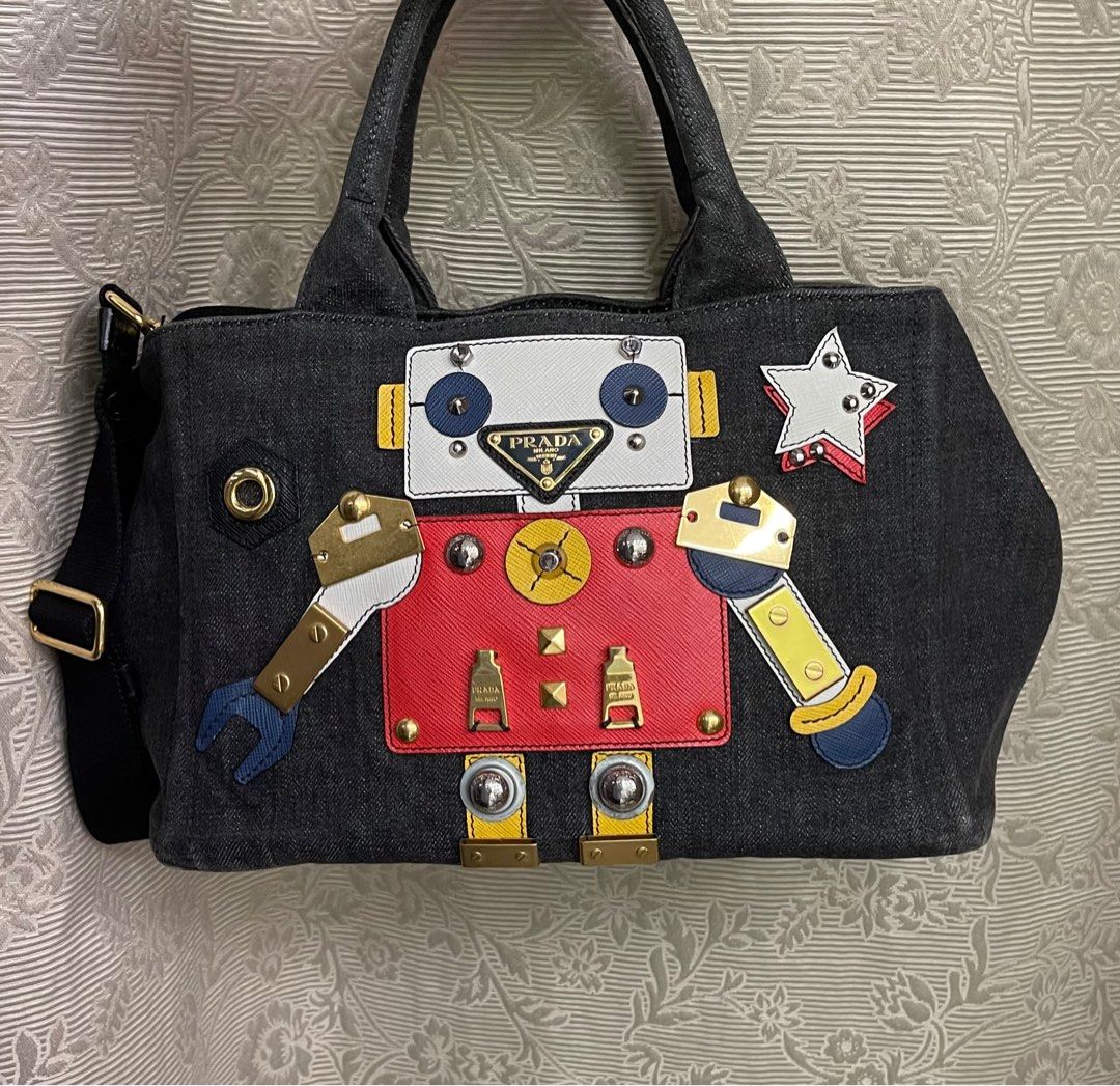 Prada 1BG439 denim Robot 2016