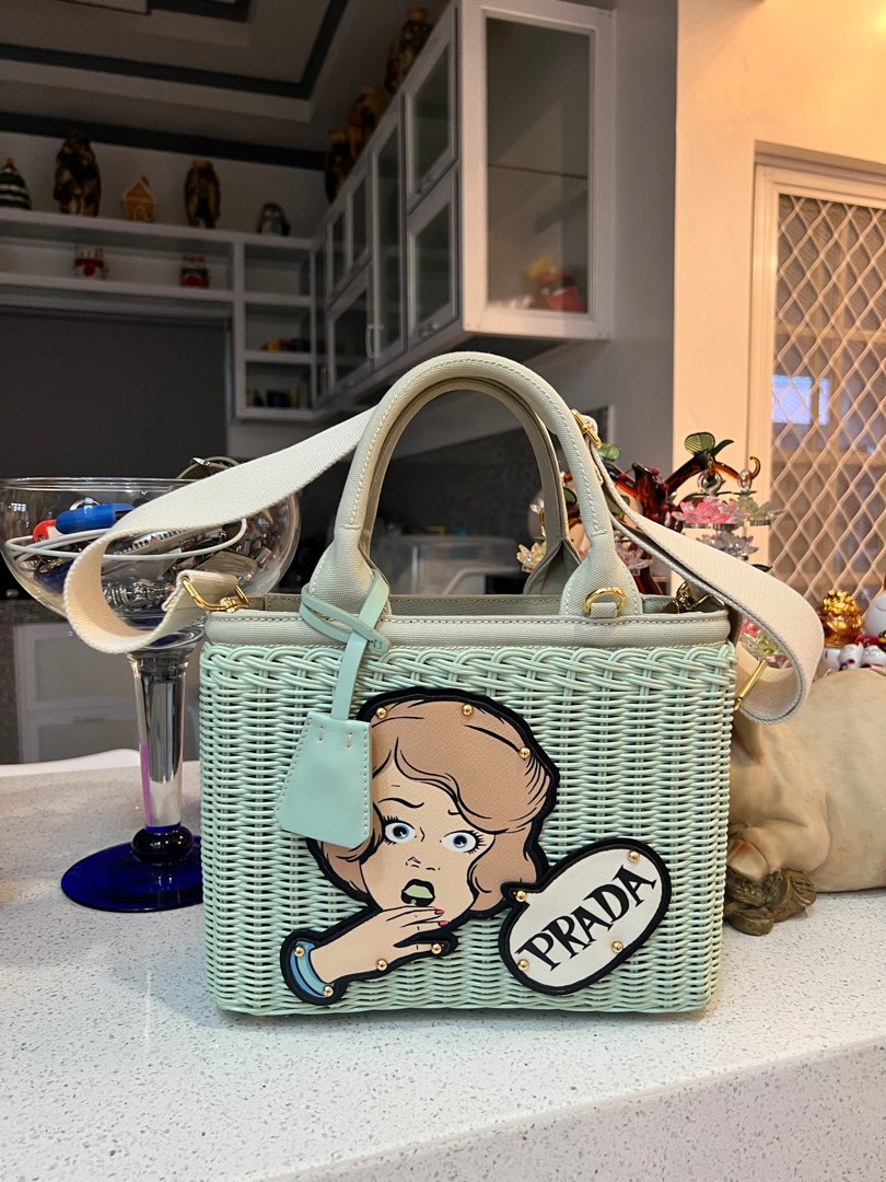 Prada bamboo deals basket bag