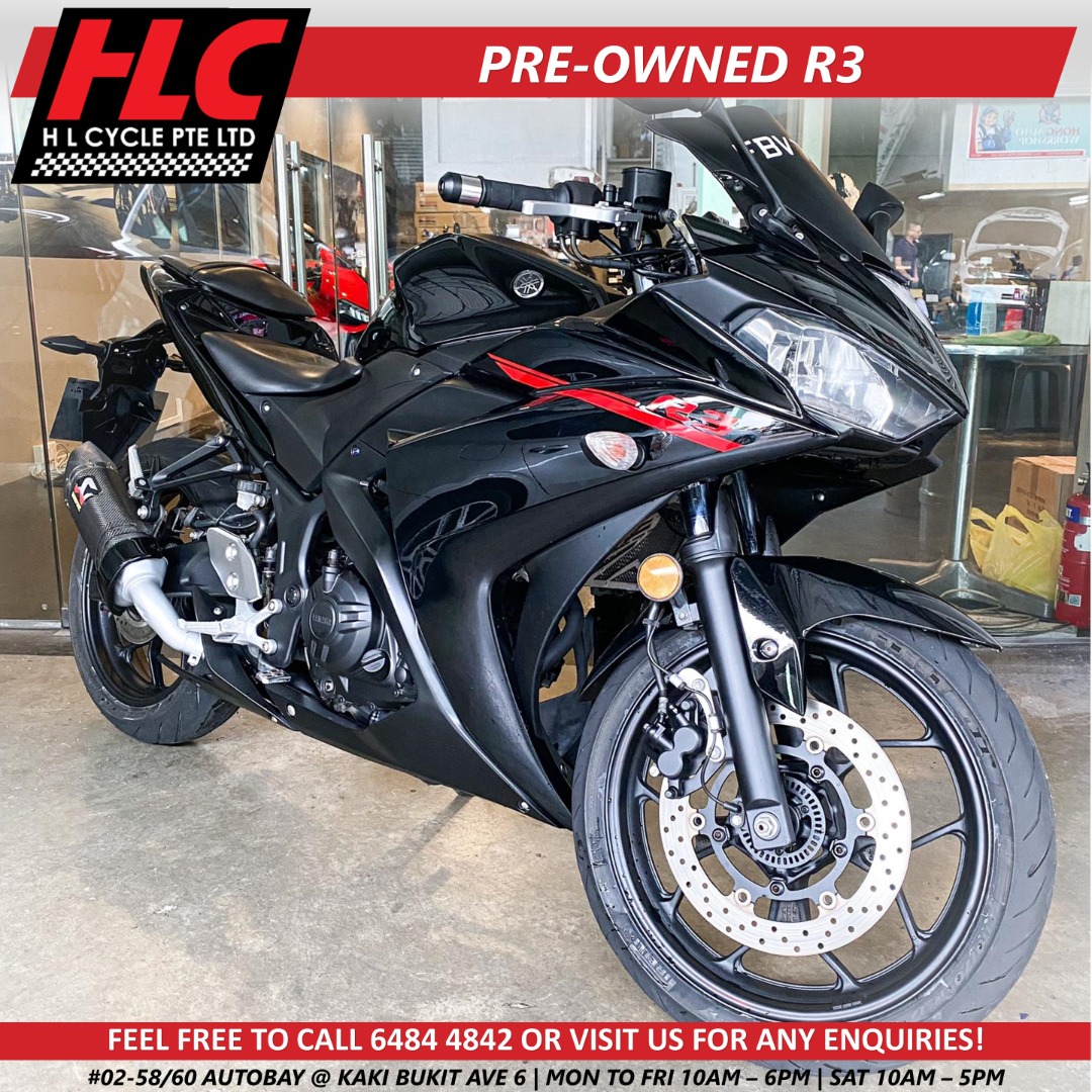 PREOWNED COE 2025 YAMAHA R3, Motorcycles, Motorcycles for Sale, Class