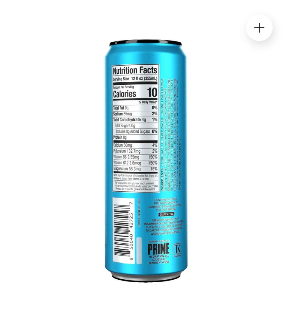 Prime Energy Blue Raspberry Price Prime Energy - Blue Raspberry (KSI & Logan Paul), Food & Drinks ...