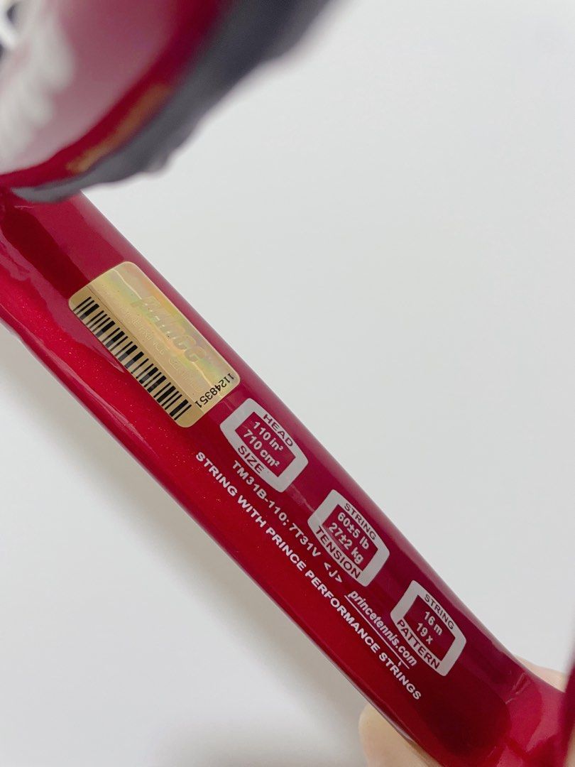 Prince Tennis Racket - Reflect Ti, Sports Equipment, Sports & Games ...