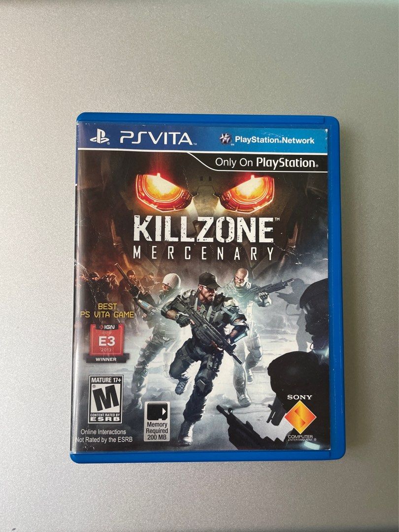 PSVITA game KILLZONE MERCENARY Video Gaming Video Games