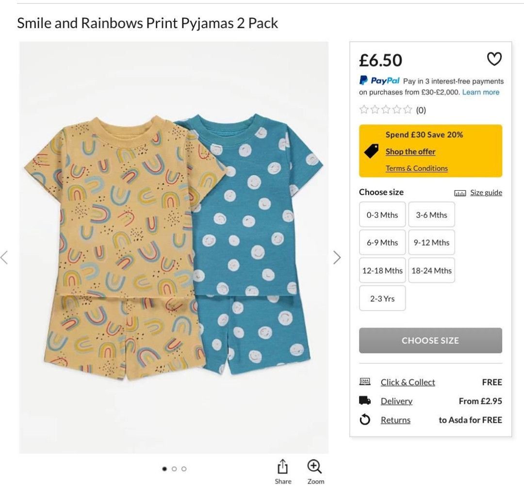 Pyjamas Baby Kids George Baby Babies Kids Babies Kids