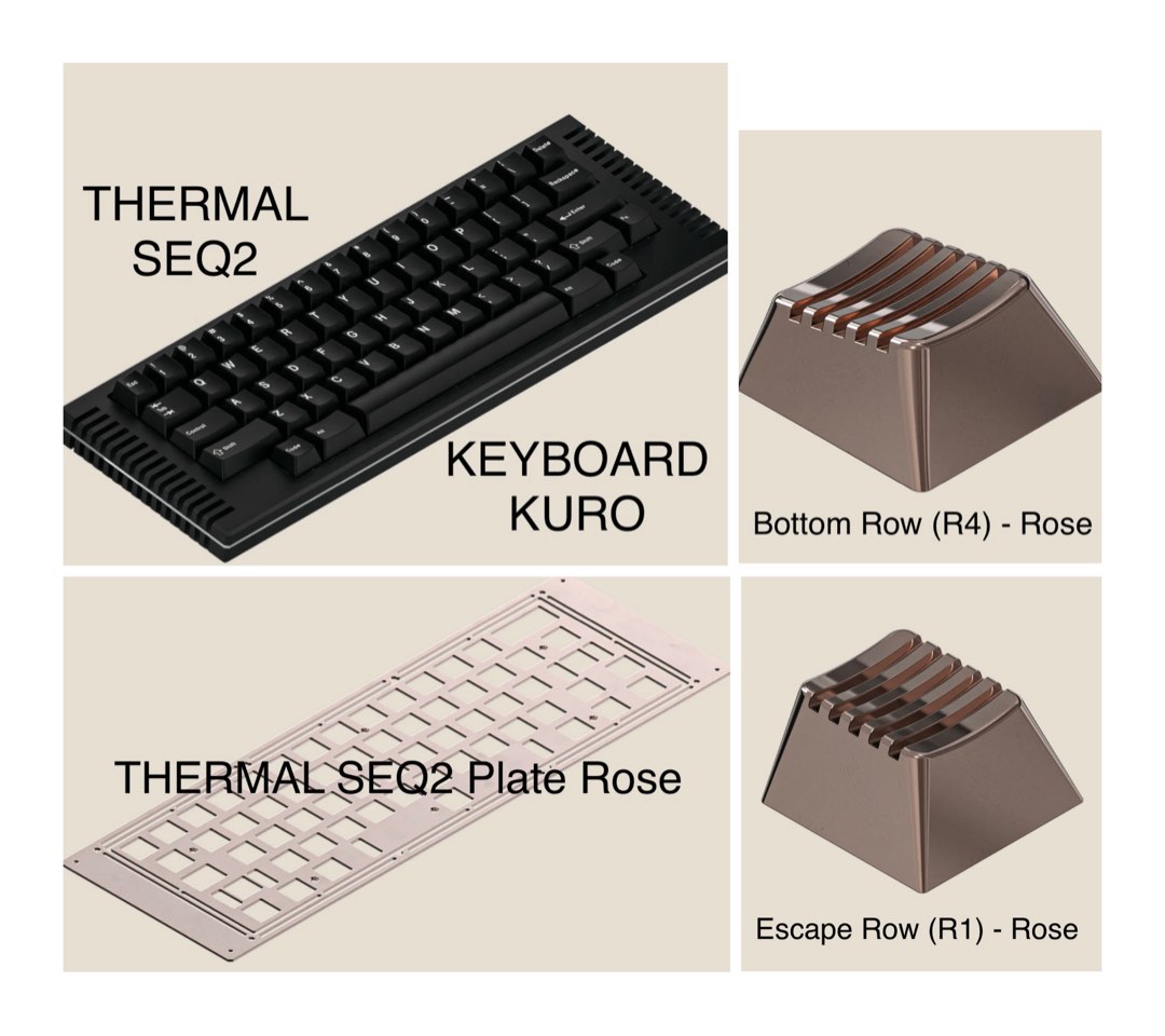 RAMA THERMAL SEQ 2 ROSE KURO Plate　付 RAMA THERMAL SEQ 2 ROSE KURO Plate 付 【公式通販】