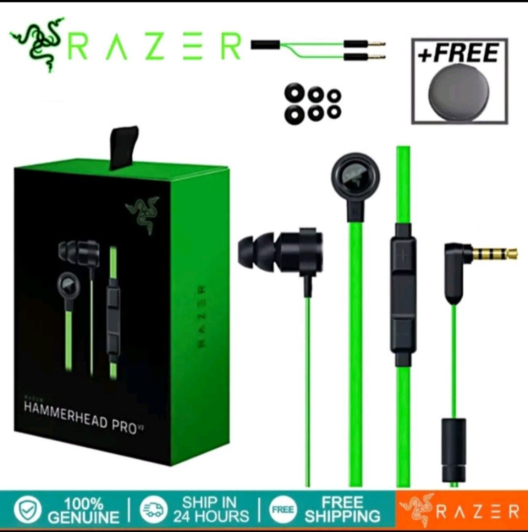 RAZER hammerhead pro v2, Audio, Earphones on Carousell
