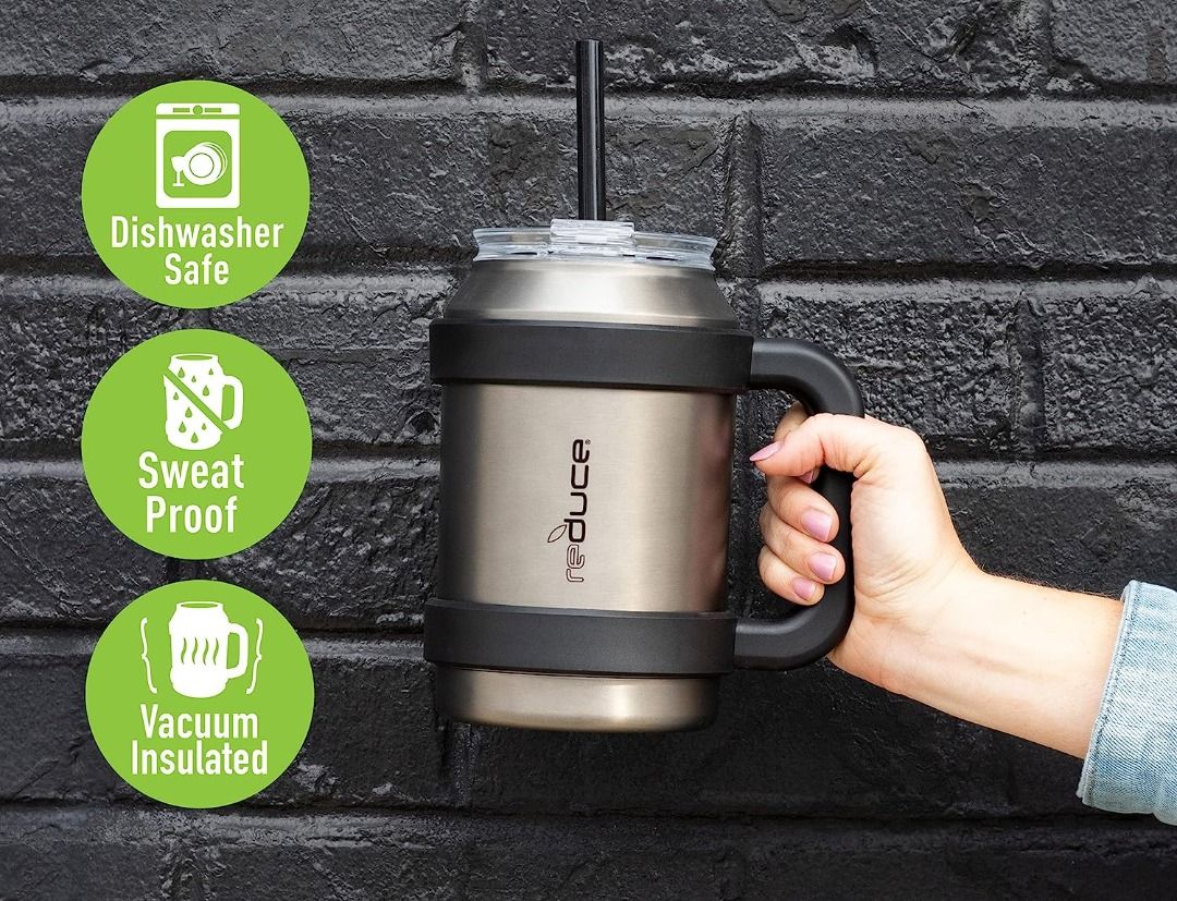 Reduce 50 oz Mug Tumbler BPA Free Stainless Steel with Handle Keeps Drinks  Cold up to 36 Hours 