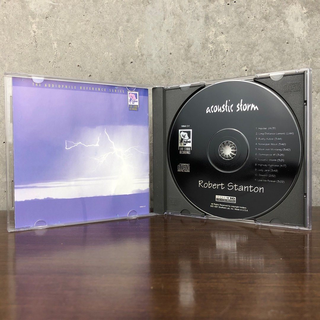 Robert Stanton | Acoustic Storm | Sheffield Lab | Audiophile CD (Category: CDs & DVDs) located in Quezon City. Submitted by garage.sale.ph (Listing ID 1242897596, Image 3). Description: - Rare Sheffield Lab audiophile CD. - Authentic. - In excellent condition. - Payment thru bank deposit (UnionBank) or GCash. - For a minimal fee, I can arrange delivery via Lalamove within Metro Manila. - Meet-up also possible at Robinsons Magnolia QC. - Item avai