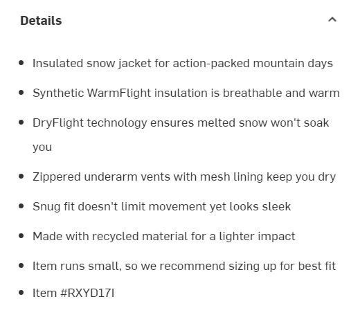 Roxy Ski Jacket Kids Meade Insulated Snow Jacket for Ski