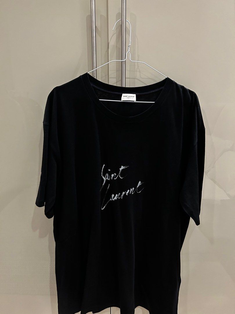 Saint laurent signature t hot sale shirt