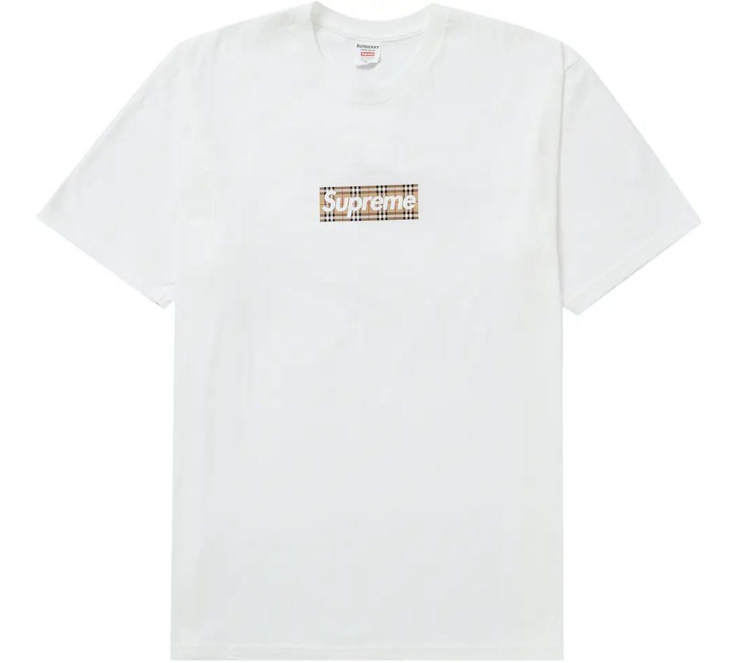 SALE Supreme x Burberry Box logo Tee