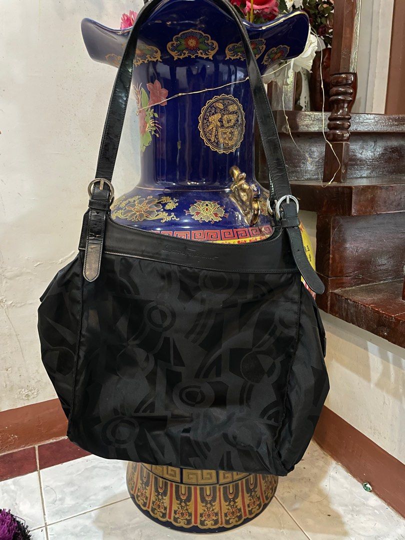 Salvatore Ferragamo nylon bag, Luxury, Bags & Wallets on Carousell