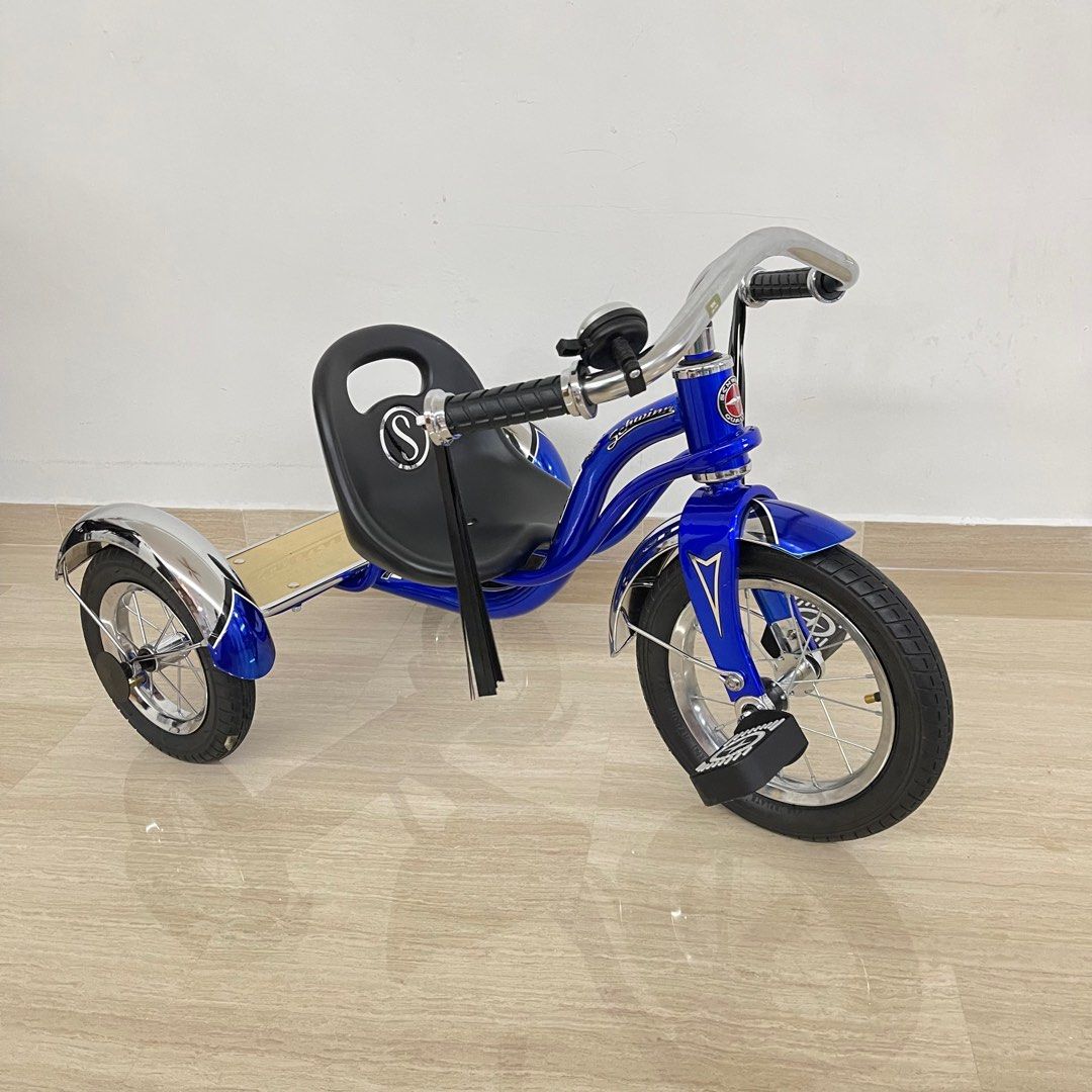 Schwinn Kids vintage tricycle in electric blue