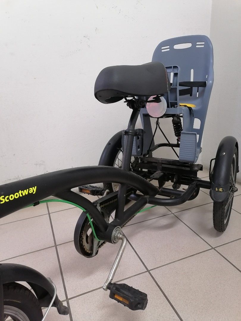 Scootway Tricycle with child seat, Sports Equipment, Bicycles & Parts