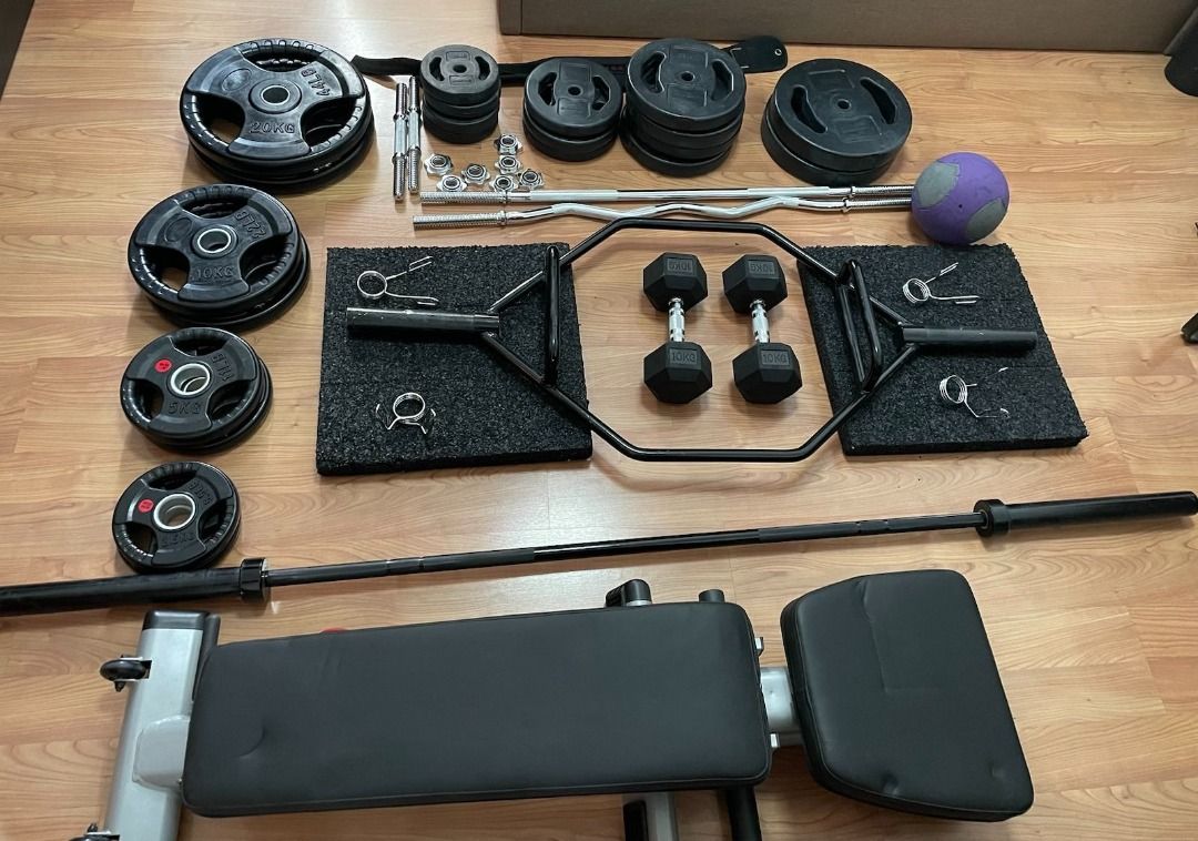 Selling home Gym Weights and Equipment (Gym quality equipment), Sports