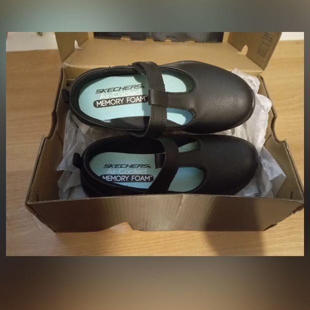 skechers school shoes black US12.5, Babies & Kids, Babies & Kids