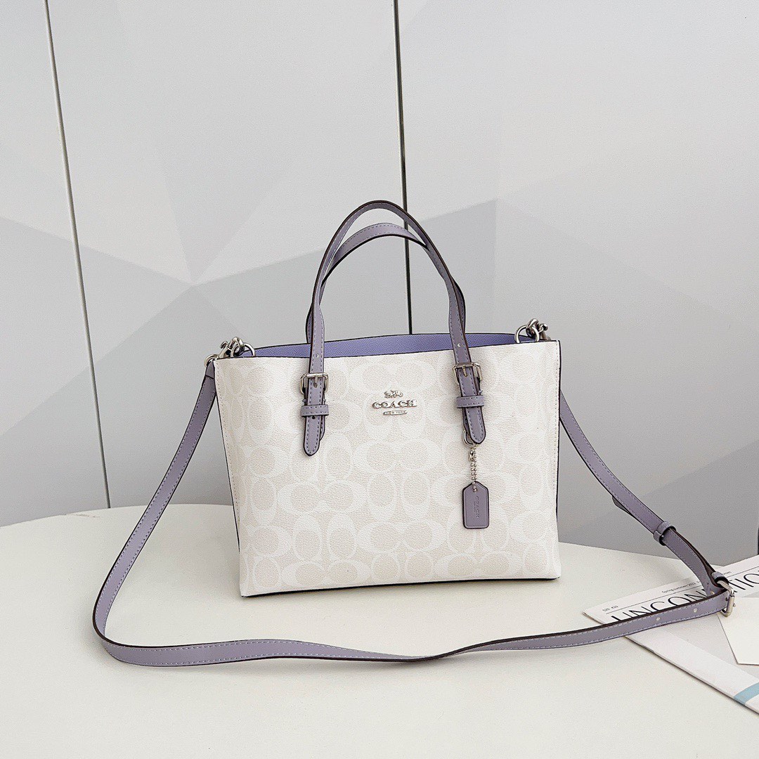 Coach mollie best sale tote white