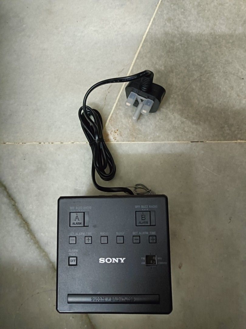 Sony Clock Radio, Audio, Portable Audio Accessories on Carousell