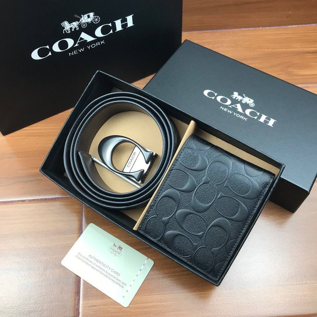 Special hot sale COACH belt wallet combination men s belt multi