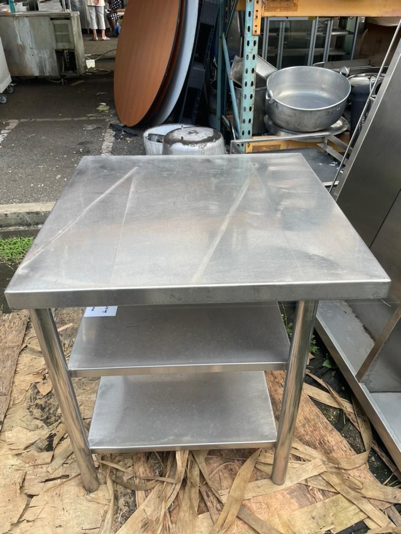 Stainless steel 3 tier work table, Furniture & Home Living, Kitchenware ...