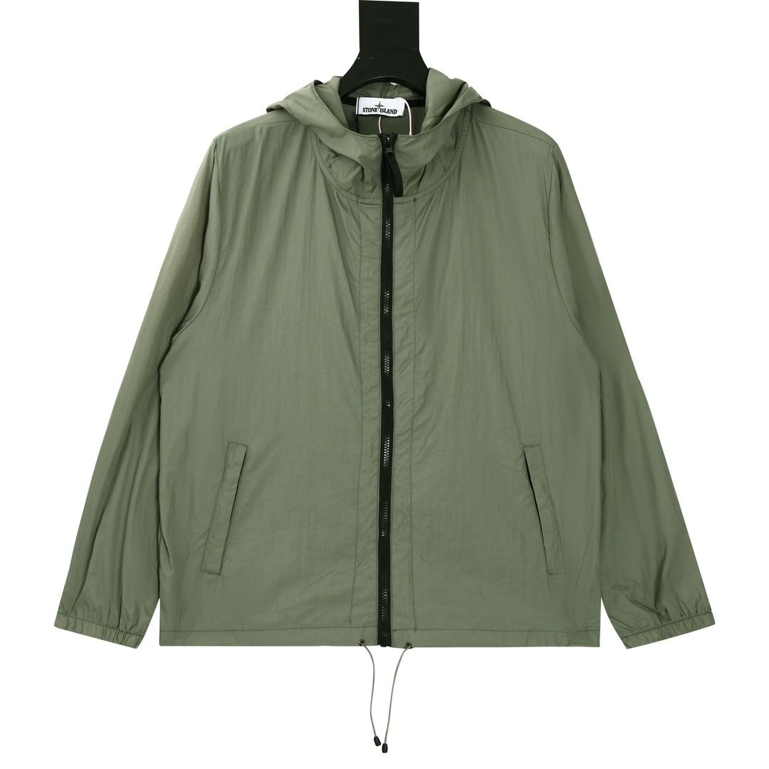 Stone Island 石頭島防曬服石頭島拉鍊經典戶外防風防紫外線防曬衣外套