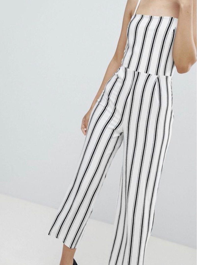 Bershka shop striped jumpsuit