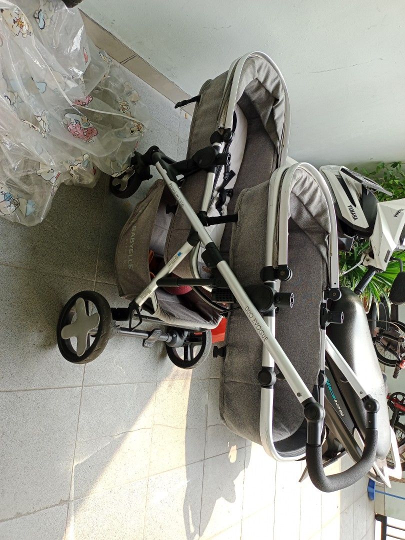 Stroller baby elle duo stroller kembar Bayi Anak Kereta