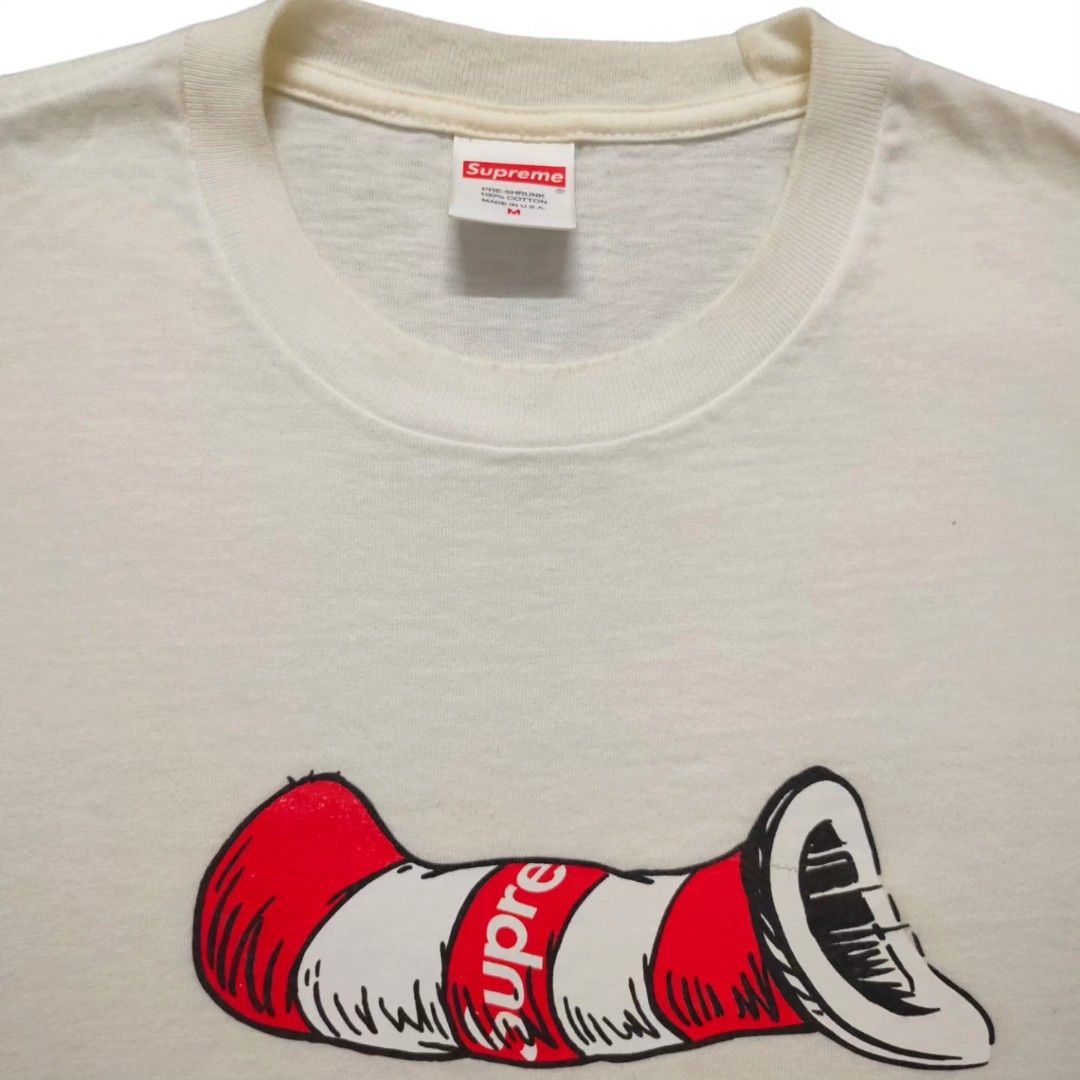 Supreme cat in the hat tee black top