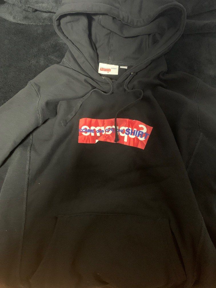 Supreme cdg hoodie black online