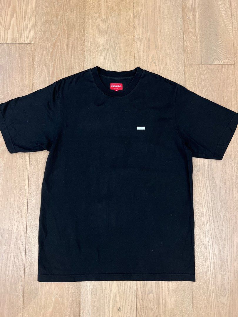 Supreme reflective small box tee black online