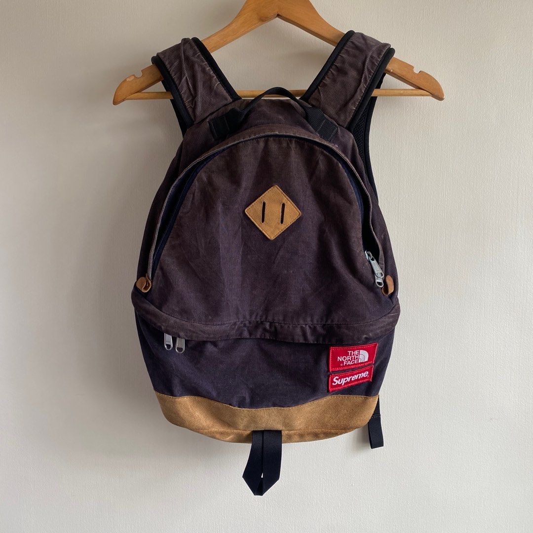 Supreme tnf corduroy shop backpack