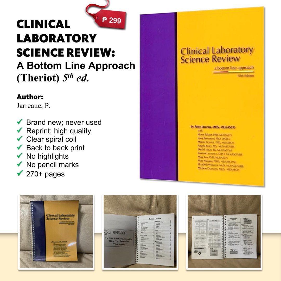 THERIOT Clinical Laboratory Science Review A Bottom Line Approach 5th