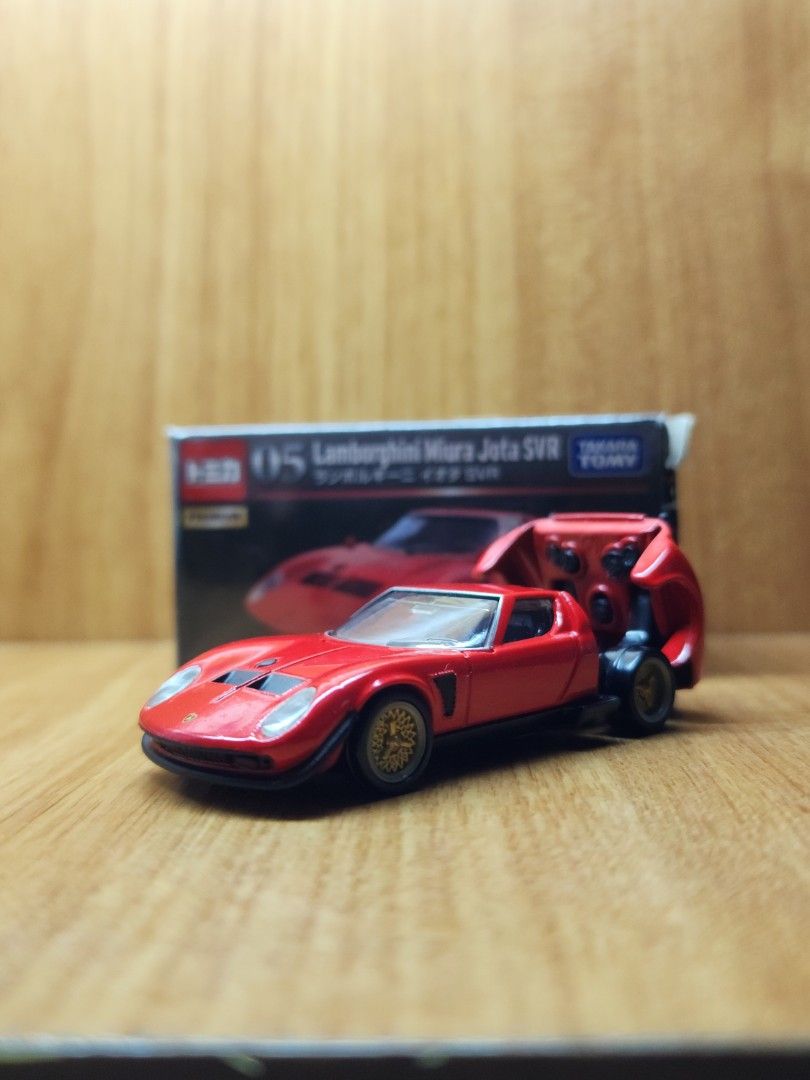Tomica 1/43 Lamborghini Miura P400 S Rouge – Maquette Diecast Avec Parties Ouvrantes, Collection