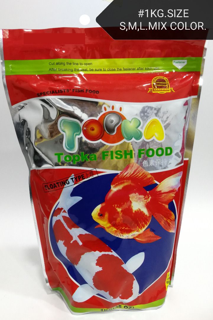 Topka Floating Tropical Fish Food Feed Makanan Ikan 1kg, Pet Supplies ...