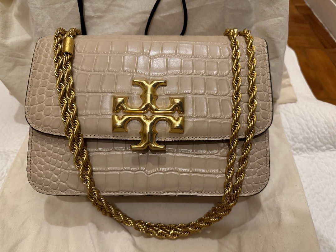 Tory burch online croc embossed