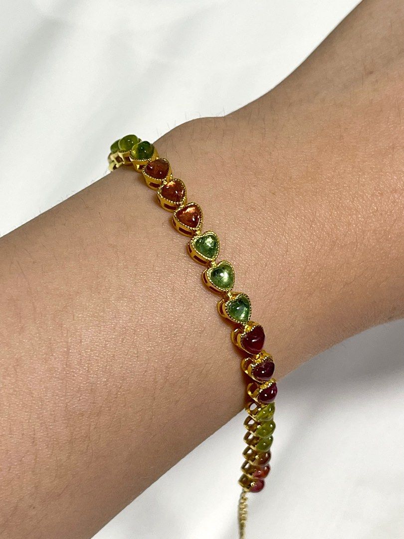 Gold store tourmaline bracelet