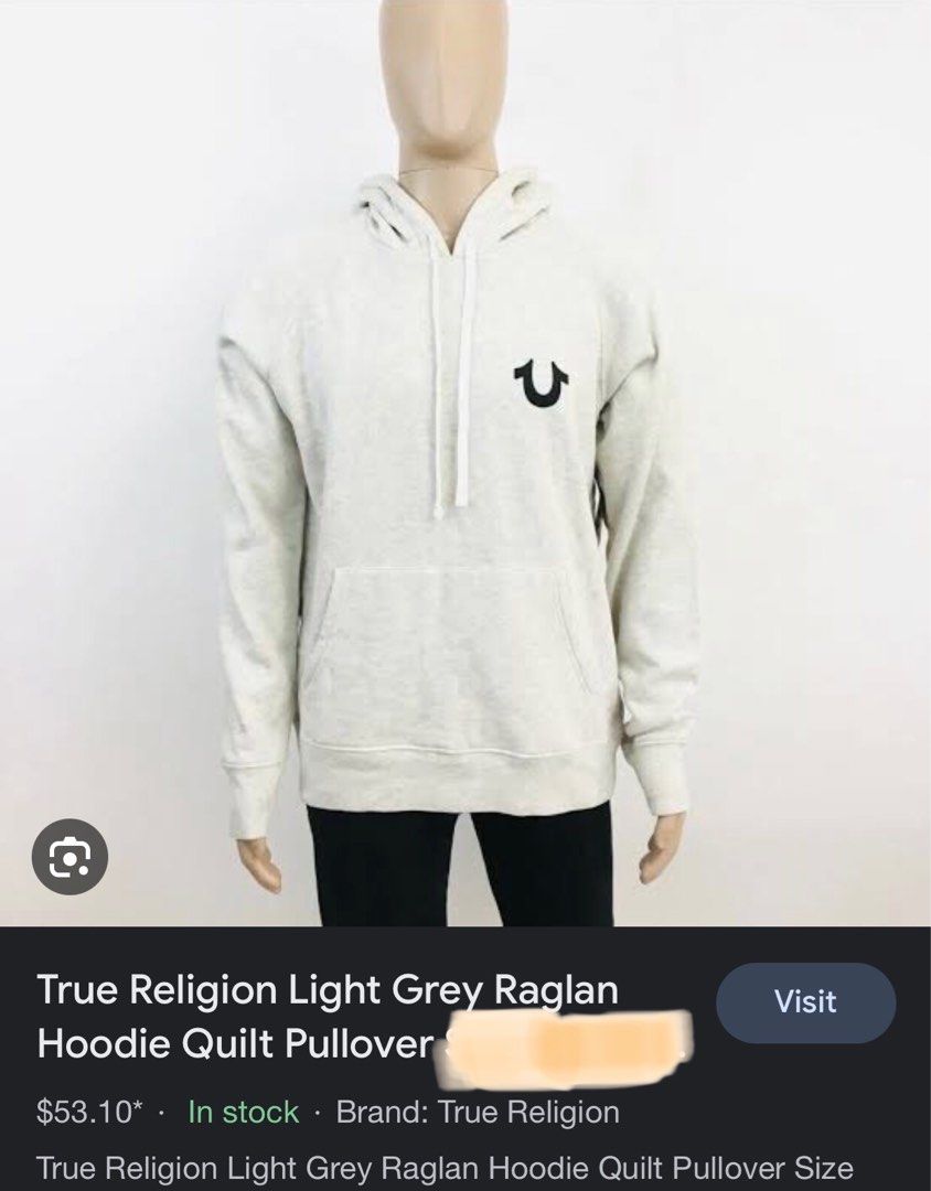 True religion on sale raglan hoodie