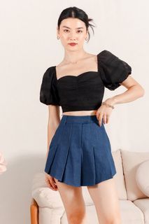 TSS Edrina Eyelet Sleeved Top