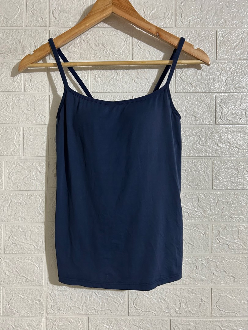 UNIQLO AIRism Camisole Bra Top blue medium