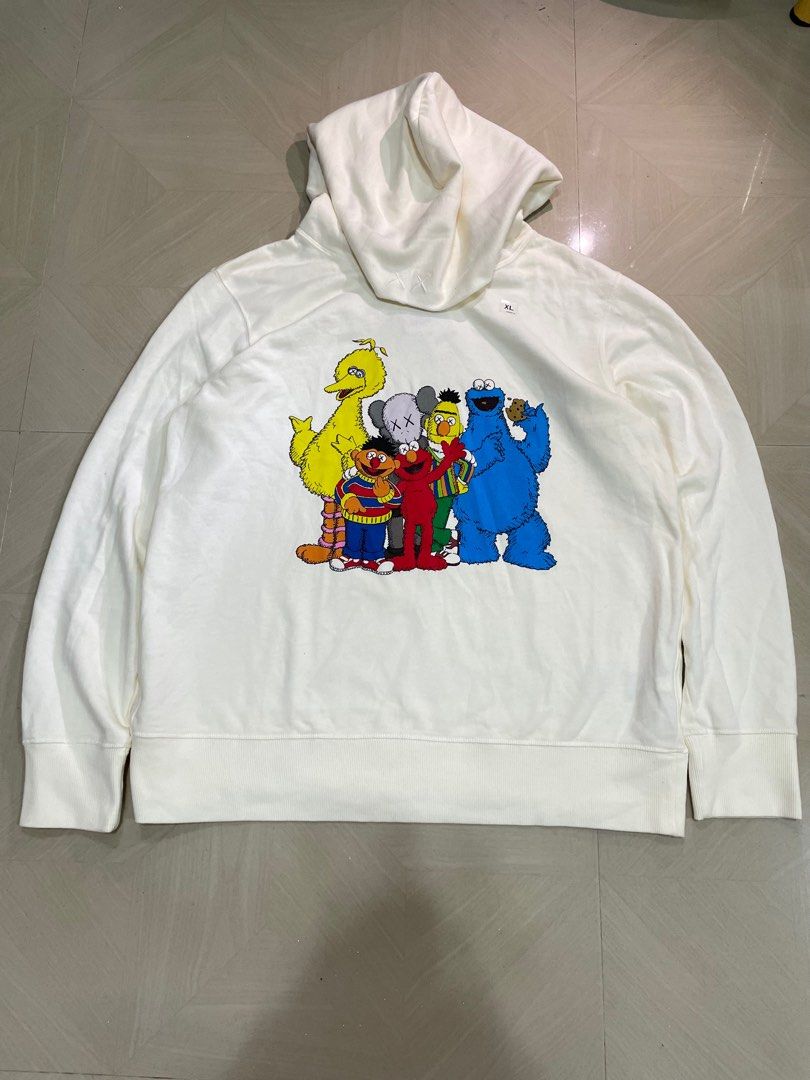 Uniqlo X KAWS X SESAME STREET HOODIE Men s Fashion Activewear on