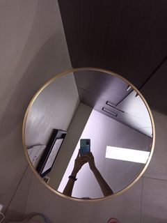 Vanity Mirror With Gold Trimming 50cm