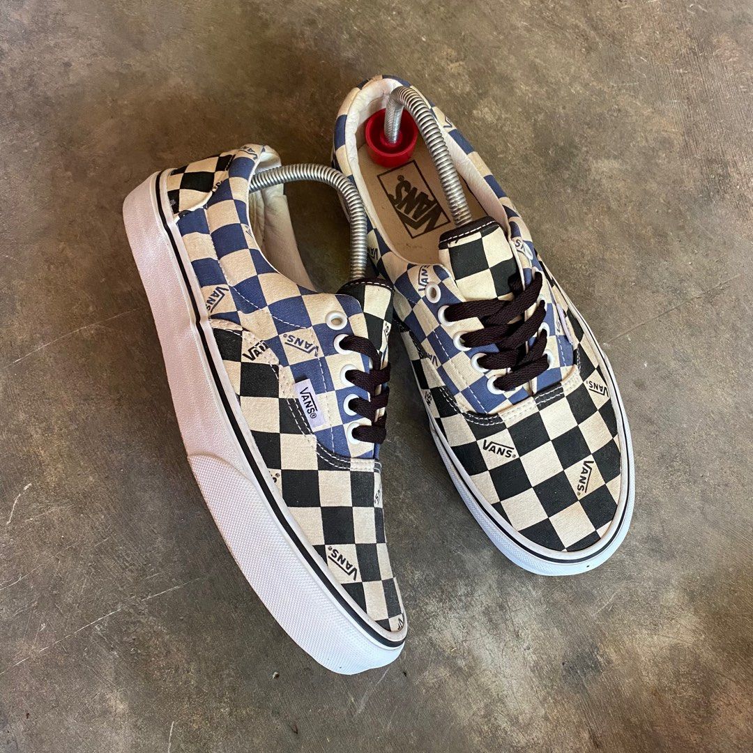 Vans Era Big Check Black Navy