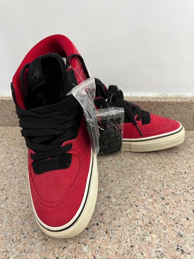 Red vans half cab new arrivals