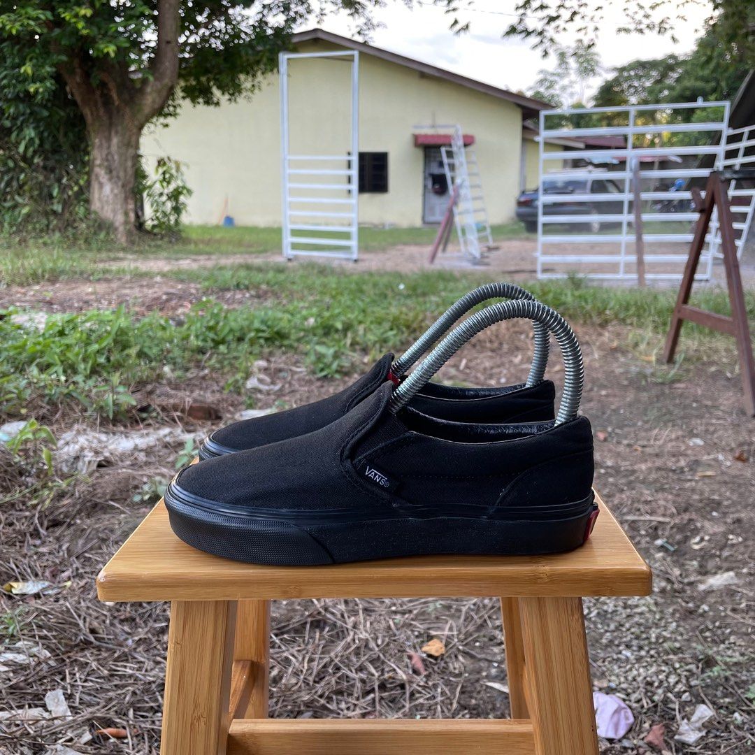 VanS Slip 0n Full Black 2.5UK 21cm RM6O Babies Kids Babies