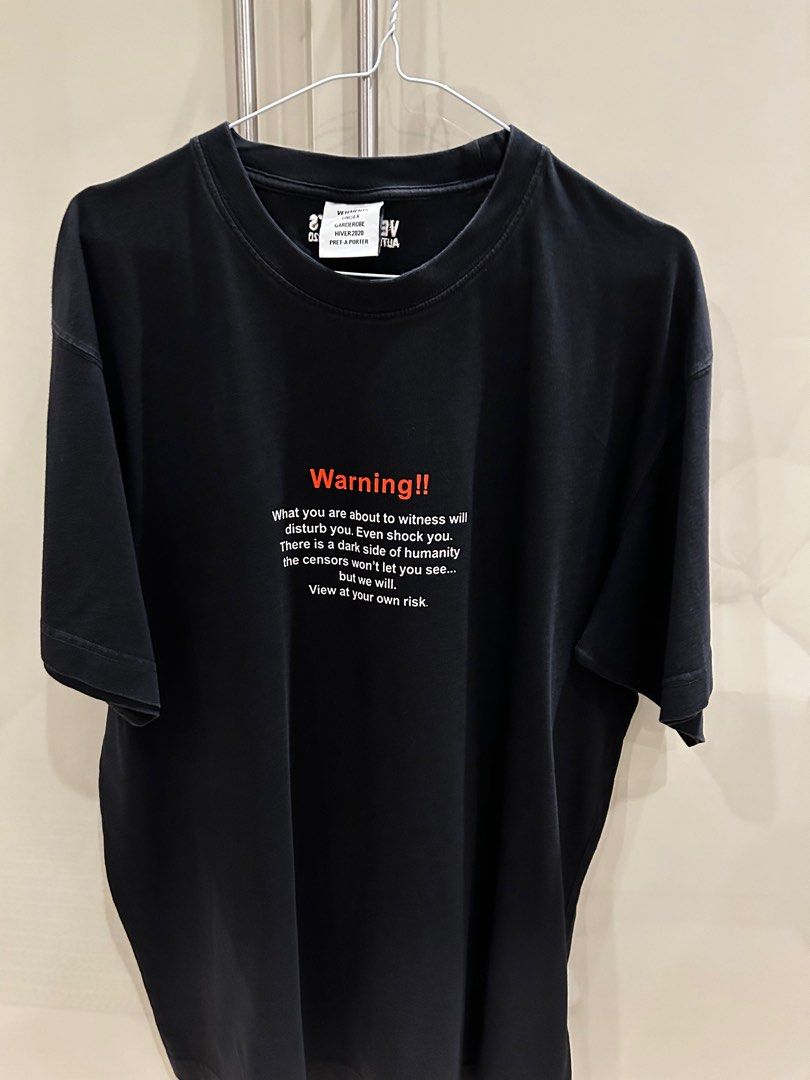 Vetements tee shirt hotsell