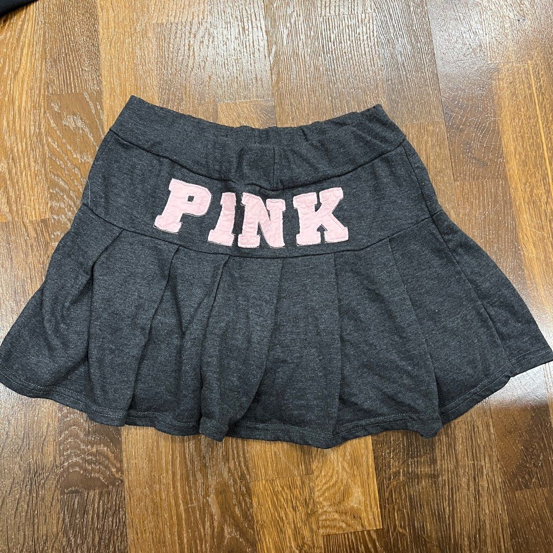 Grey plaid skirt victoria's secret shop