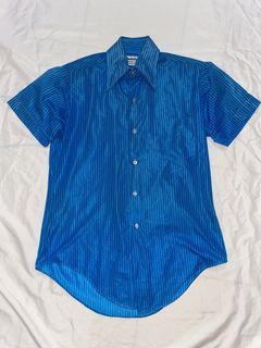 Vintage blue polo blouse