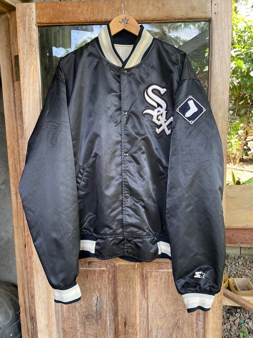 Vintage 90s Medium Starter Chicago White Sox Retro MLB Windbreaker Jacket