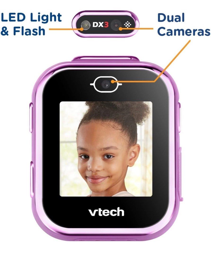 VTech KidiZoom Smartwatch DX3, Blue/Pink/Purple/Black, Hobbies & Toys, Toys & Games on Carousell