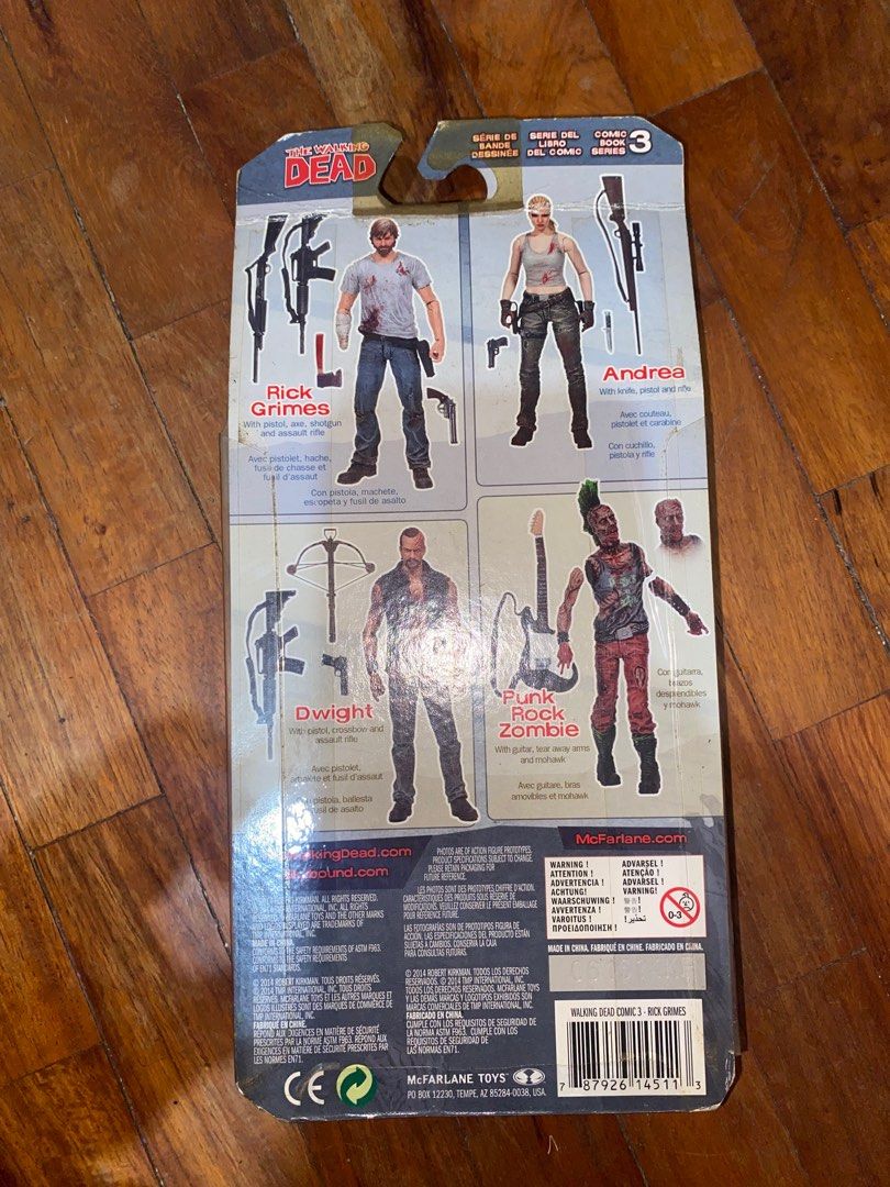 Walking Dead (Category: Figurines & Statues) located in Pasig City. Submitted by iguee (Listing ID 1242777263, Image 2). Description: Mcfarlane Rick Grimes Comic Version Series 3.