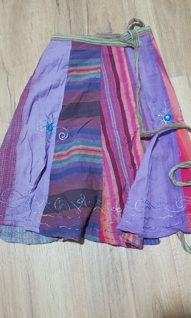Wrap Skirt from nepal, Women's Fashion, Bottoms, Skirts on Carousell